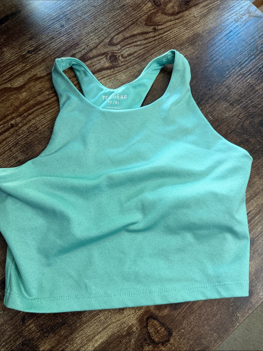 tek gear Turquoise High-Neck Racerback Sports Bra
